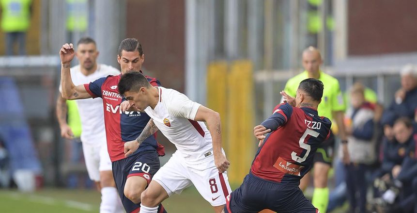 بالفيديو| روما يفشل في اختبار جنوى ويعود بنقطة التعادل بالدوري الإيطالي