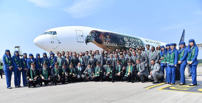 منافس مصر.. بالفيديو والصور| بعثة منتخب السعودية تصل روسيا استعدادًا للمونديال