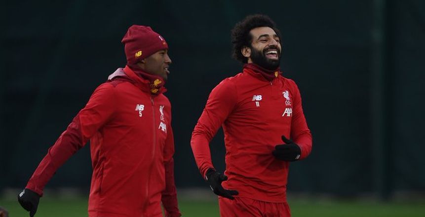 بالصور.. محمد صلاح يظهر في تدريبات ليفربول بـ"ابتسامة عريضة"