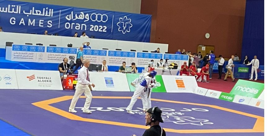 أشرقت درويش تضمن لمصر ميدالية في التايكوندو بدورة ألعاب البحر المتوسط