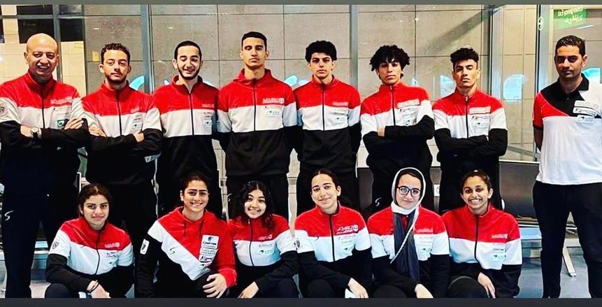 الفوج الثالث لبعثة السلاح يغادر القاهرة للمشاركة في بطولة العالم بدبي