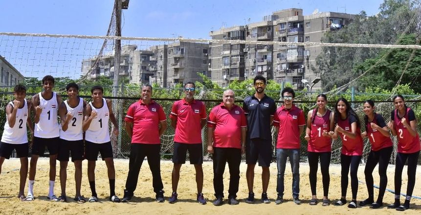 بعثة منتخب مصر لكرة الطائرة الشاطئية للناشئين والناشئات تغادر إلى نيجيريا