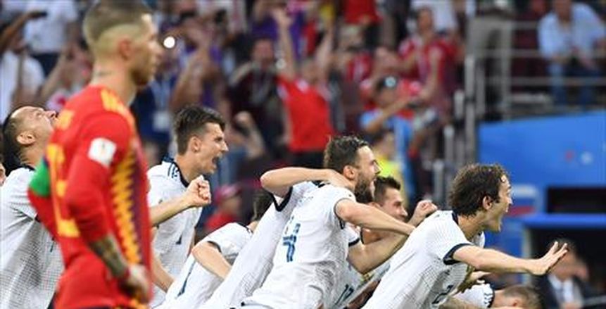 بالفيديو| «روسيا» تحتفل بالانتصار على «إسبانيا» من الفضاء