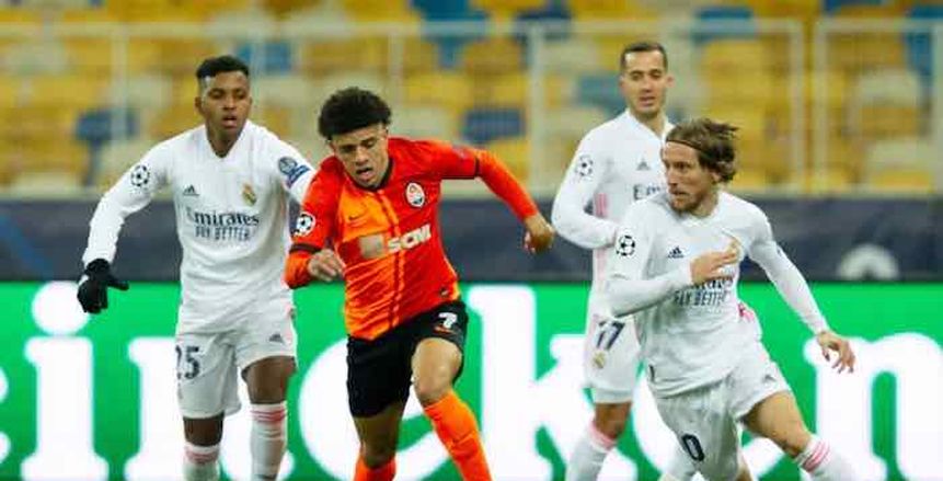 مباراة قوية بين ريال مدريد وشاختار الأوكراني