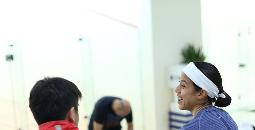 وصول الأسطورة الماليزية نيكول دافيد للمشاركة ببطولة دجلة الدولية للاسكواش