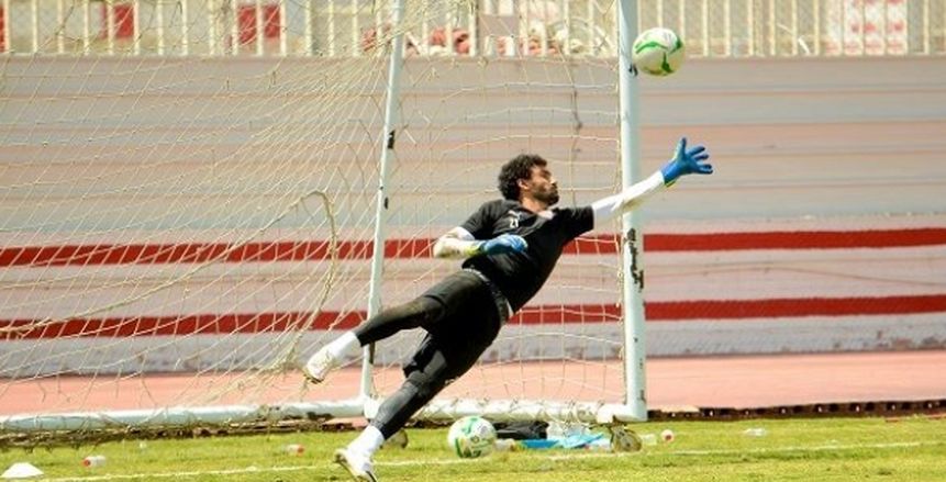 محمد عواد يتصدى لتصويبة قوية من لاعب فلامبو