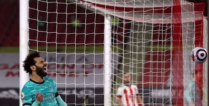محمد صلاح يهدر هدفا مؤكدا في المرمى الخالي لـ شيفيلد «فيديو»