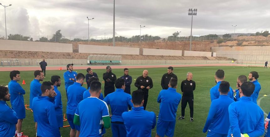 بالصور.. الزمالك يختتم تدريباته لمواجهة حسينية أغادير المغربي