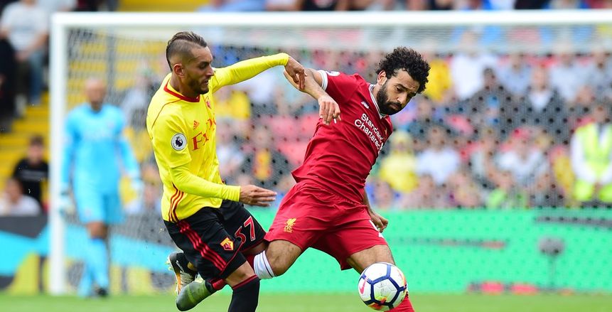 «صلاح» يغادر ملعب مباراة ليفربول وواتفورد