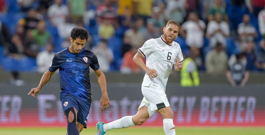 إصابة عمر جابر ونزول محمد طارق في مباراة الزمالك والمصري البورسعيدي