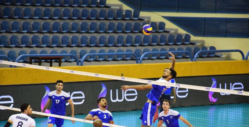 العراق يفوز على الأردن 3/0 فى البطولة العربية للطائرة