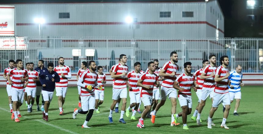 تدريبات بدنية قوية للاعبي الزمالك بعد انتهاء الراحة