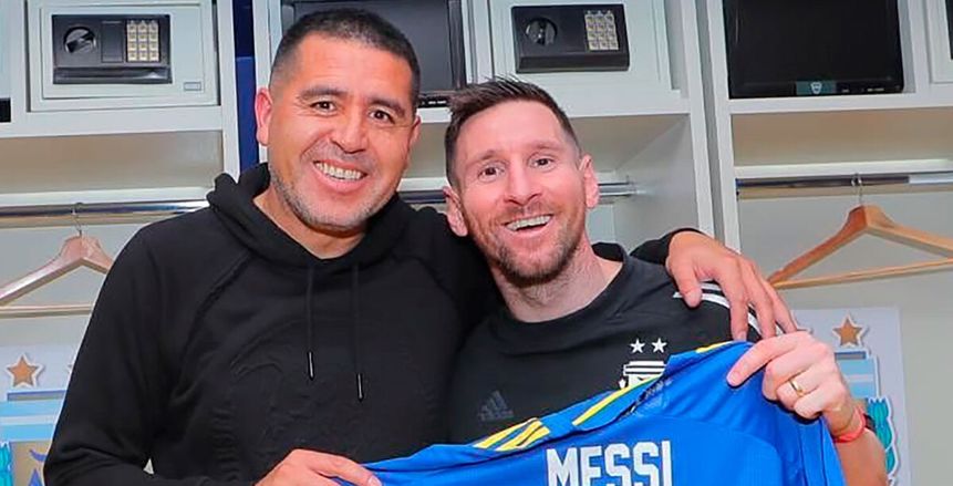 ميسي وريكيلمي وجها لوجه في مباراة تكريم نجم بوكا جونيورز