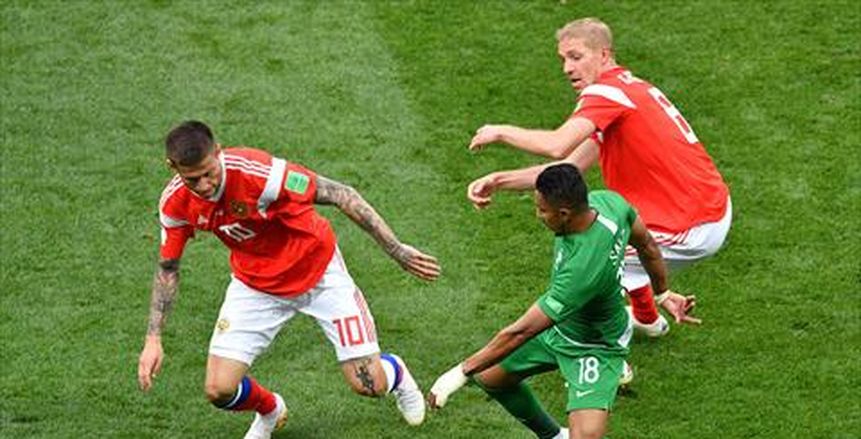 بالفيديو| 75 دقيقة.. السعودية تنهار أمام روسيا بالهدف الثالث.. وأداء باهت للأخضر