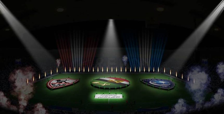 بالصور| ملعب جامعة الملك سعود جاهز لاستضافة الزمالك والهلال فى السوبر المصرى السعودى