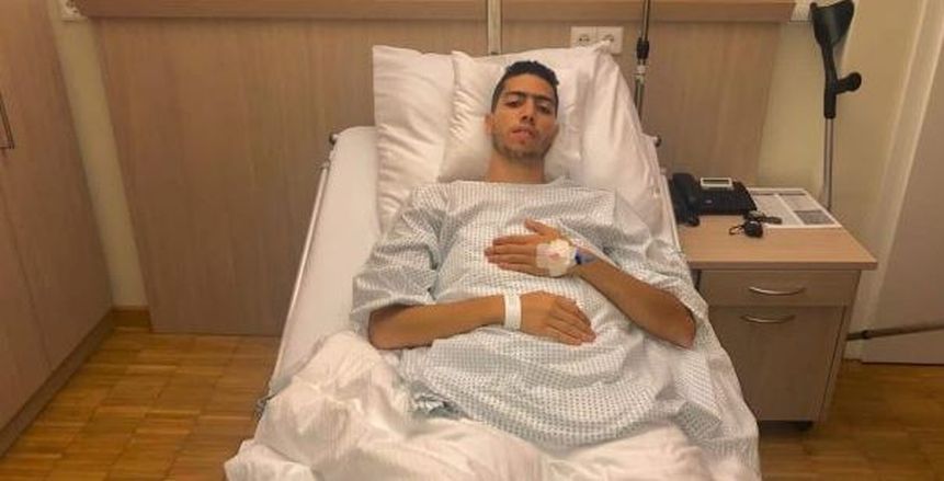 بالصور.. لاعب شباب الزمالك يجري جراحة الرباط الصليبي