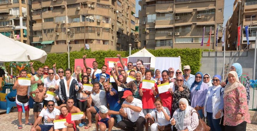 إقامة مهرجان السباحة الترويحي للأولمبياد الخاص بنادي بورتو نايل