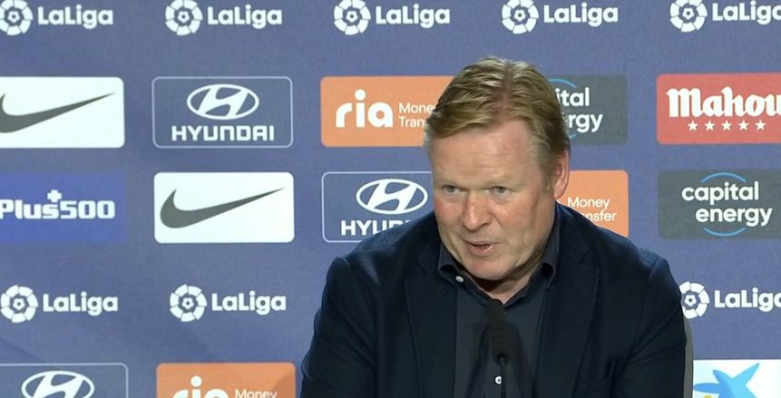 كومان ينتقد جونزاليس بعد الهزيمة ضد أتلتيكو مدريد: تسبب في هدف ليمار