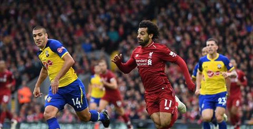 بالصور| ليفربول يحتفل بهدف محمد صلاح بشباك ساوثهامبتون