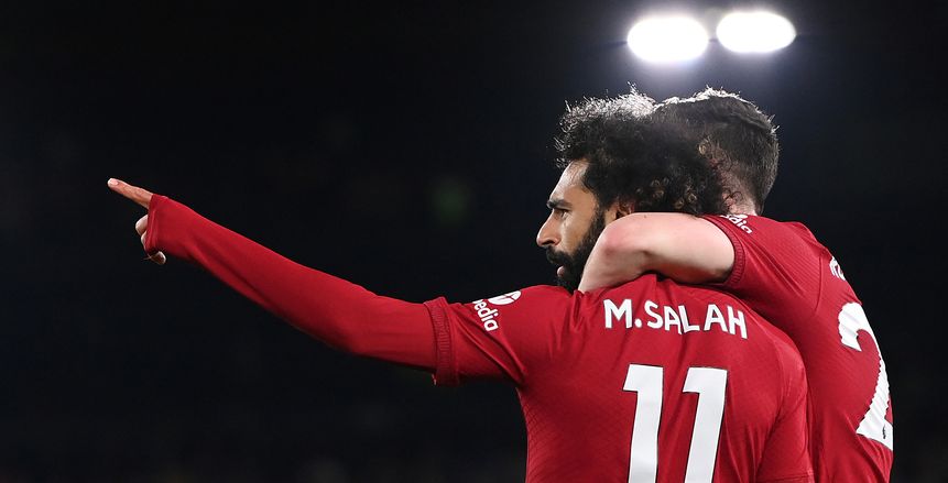 محمد صلاح يسجل ويقود ليفربول للتقدم بثنائية على ليدز في الشوط الأول