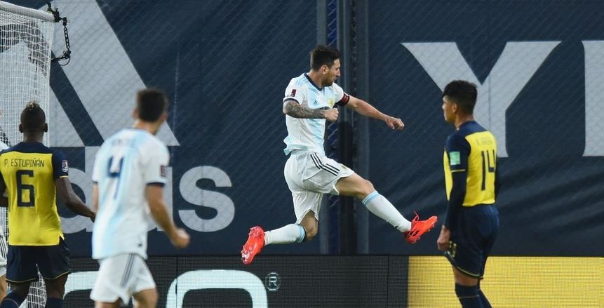 بهدف ميسي.. الأرجنتين تتخطى الأكوادور في تصفيات كأس العالم