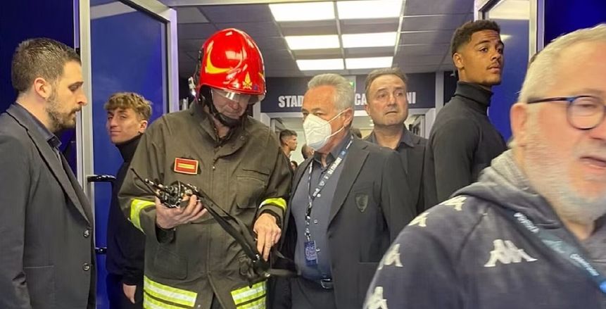 حريق في غرفة ملابس إمبولي قبل لقاء ليتشي وتأجيل المباراة