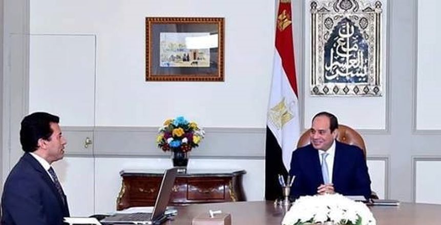 بحضور الرئيس السيسي.. أشرف صبحي يكشف تفاصيل الصالة المغطاة بالعريش