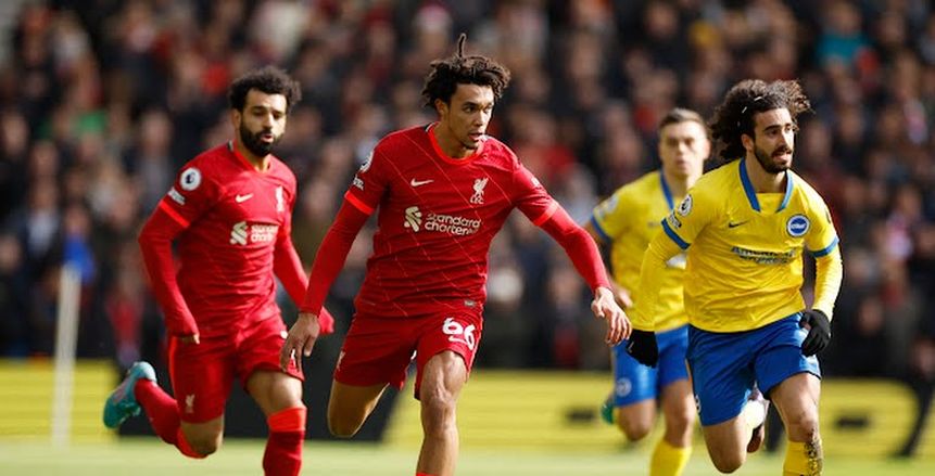 ليفربول ينهي الشوط الأول أمام برايتون بهدف دياز في الدوري الإنجليزي