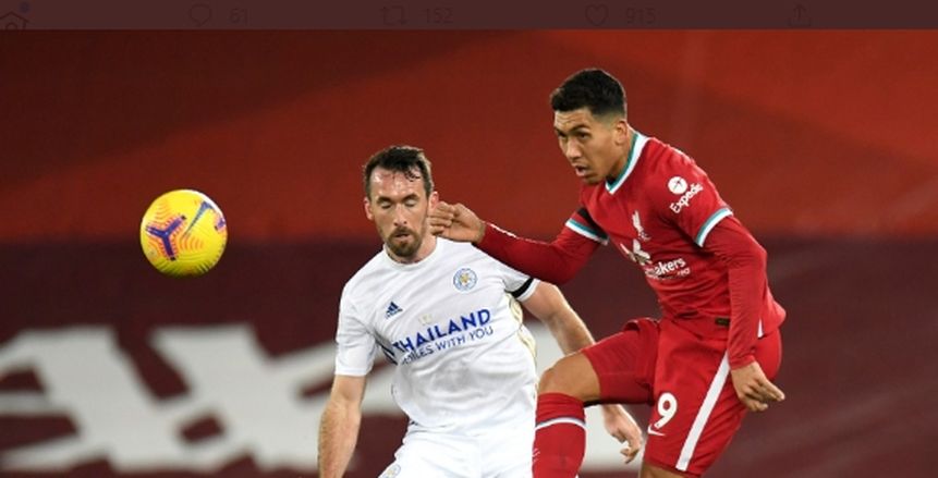 ليفربول يضرب ليستر سيتي بثنائية في الشوط الأول بالدوري الإنجليزي