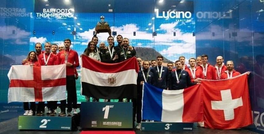 رئيس اتحاد الاسكواش يستقبل بعثة مصر بعد حصد 20 ميدالية ببطولة بريطانيا