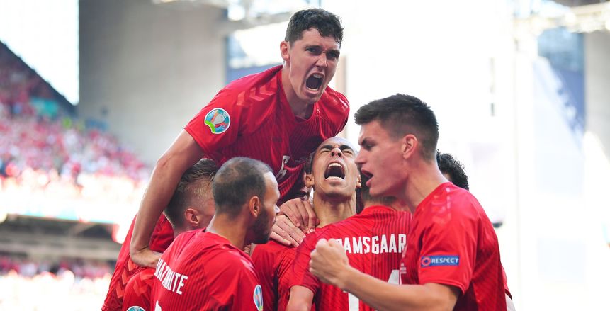 أهداف مباراة بلجيكا والدنمارك اليوم في يورو 2020.. دي بروين يتقدم