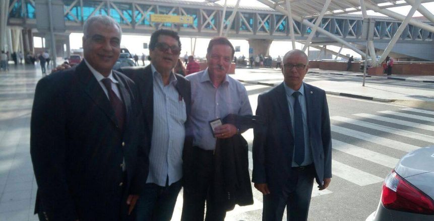 بالصور| روراوة يصل مصر وتكتمل اللجنة المشرفة على البطولة العربية