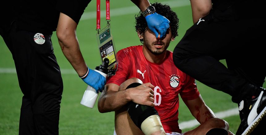 طبيب الفراعنة يطمئن على إصابة "حجازي" أمام زيمبابوي