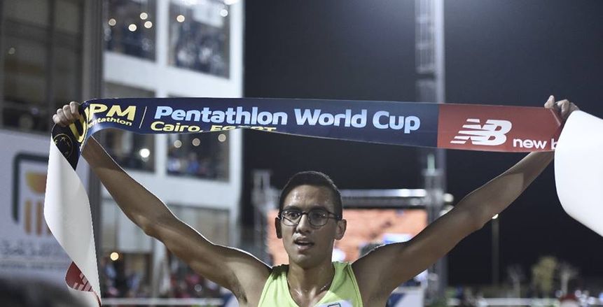أحمد الجندي يحصد ذهبية بطولة كأس العالم للخماسي الحديث بالقاهرة