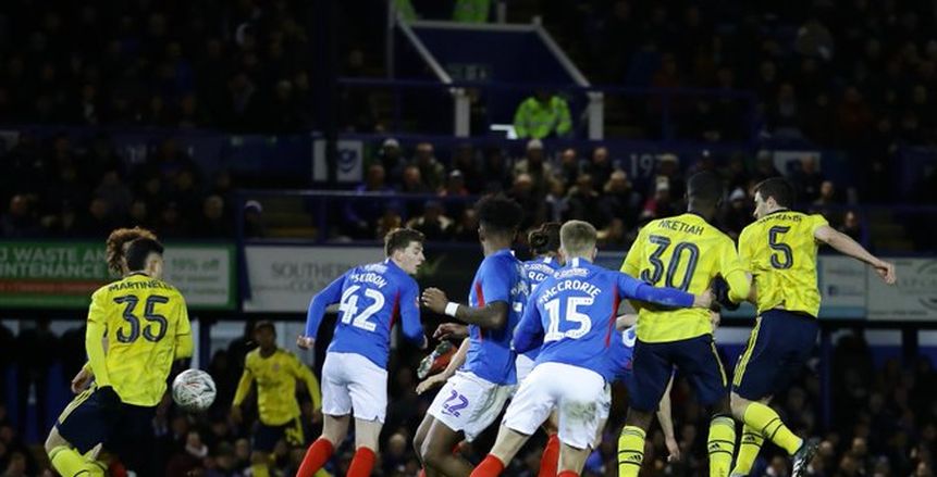 أرسنال يعبر بورتسموث بثنائية نظيفة في كأس الاتحاد الإنجليزي