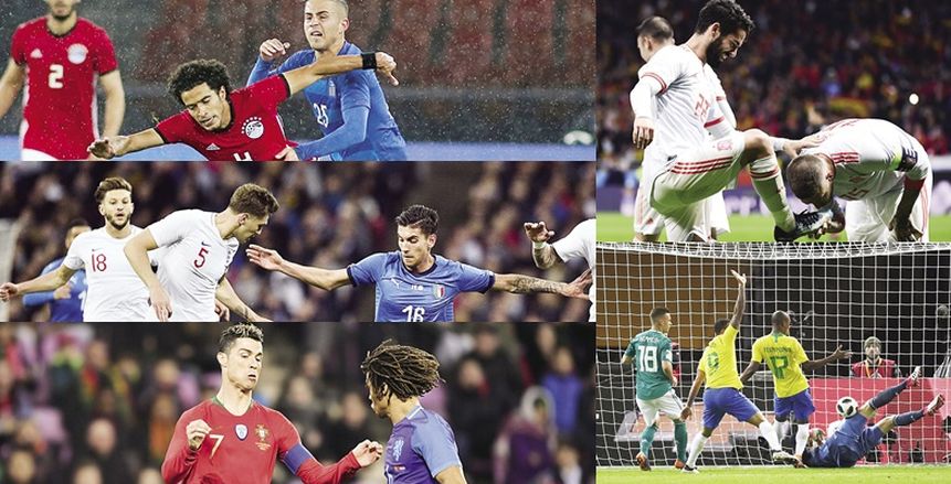 تجارب المونديال: البرازيل والمغرب وتونس وأوروجواى تتألق.. ومستوى هزيل لمصر وروسيا والسعودية وبنما