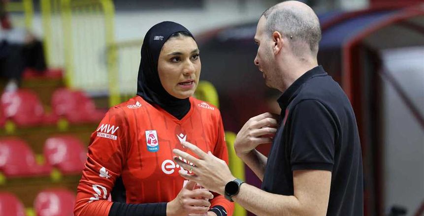 لأول مرة في التاريخ.. مريم متولي بـ«الحجاب» في الدوري الإيطالي للكرة الطائرة