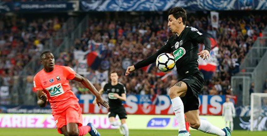 الشوط الأول..باريس يتعادل مع كان ايجابيا بنصف نهائى الكأس