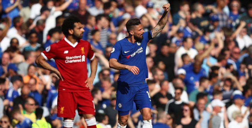بالفيديو| جيرو يتقدم لتشيلسي أمام ليفربول بالهدف الأول.. وبطاقة صفراء لصلاح