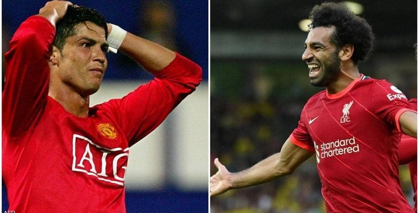 تاريخ مواجهات محمد صلاح ورونالدو قبل لقاء ليفربول ومانشستر يونايتد