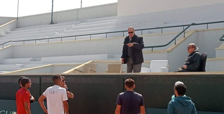 «الشافعي» يحفز فراعنة التنس قبل مواجهة قبرص في كأس ديفيز