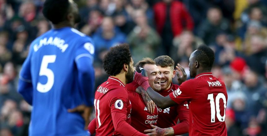 بالفيديو| ليفربول يستعد لمواجهة أرسنال بتمريرة «صلاح» وهدف «شاكيري»