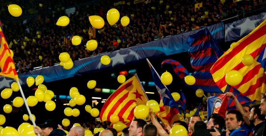 برشلونة مهدد بعقوبات «ويفا» بسبب البالونات الصفراء