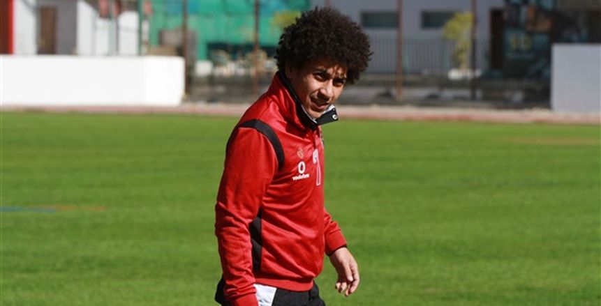 اصابه حسين السيد في مران الأهلي