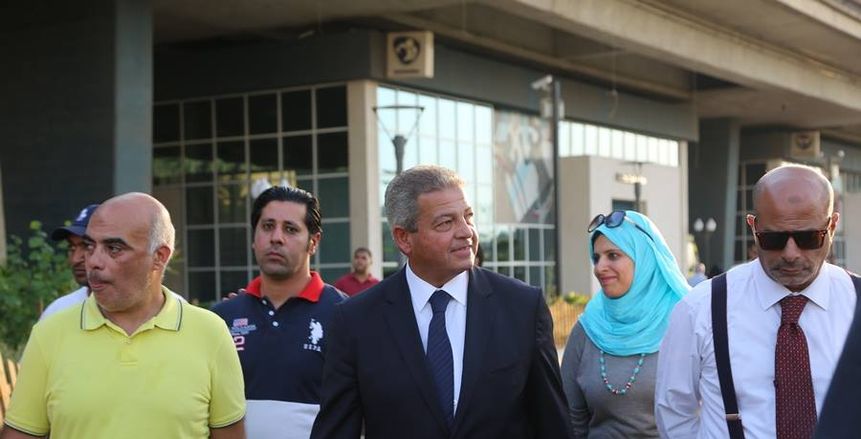 فى زيارة مفاجئة .. وزير الرياضة ومحافظ الفيوم يتفقدان المدينة الرياضية بدمو