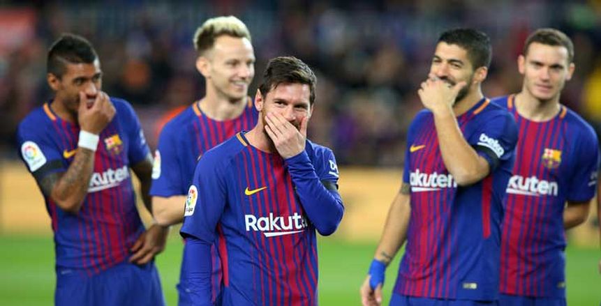 الشوط الأول| برشلونة يتقدم على إسبانيول بهدفين نظيفين