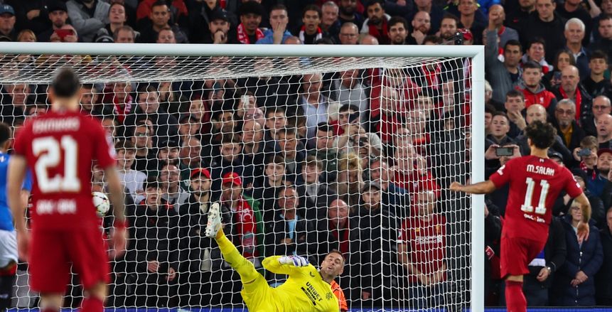 محمد صلاح يسجل.. ليفربول يتخطى رينجرز بثنائية وفوز نابولي على أياكس بالأبطال