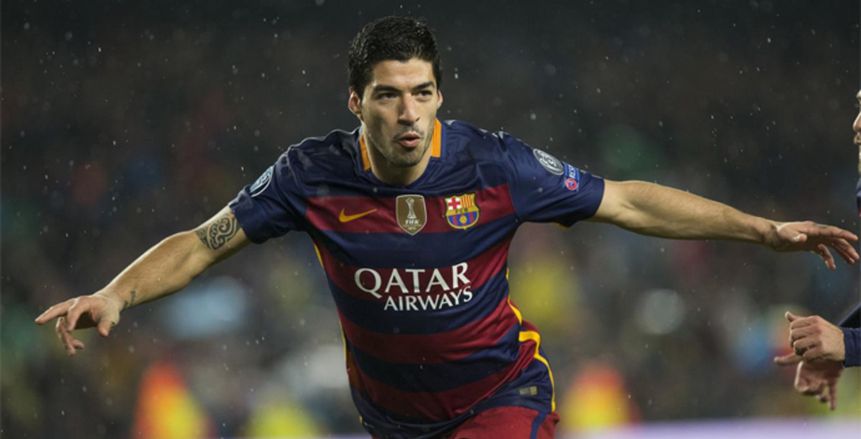 لويس سواريز ثالث أسرع لاعب يصل للهدف الـ100 مع برشلونة