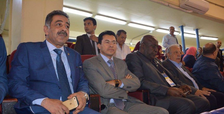 وصول وزير الرياضة لافتتاح تصفيات أفريقيا للرجال لكرة السلة