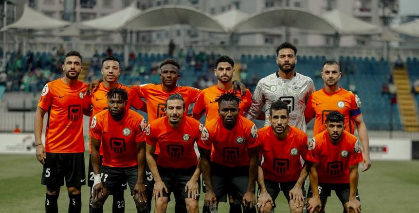 يسري وحيد لاعب طلائع الجيش يسجل أول هدف في الدوري المصري 2023-2024